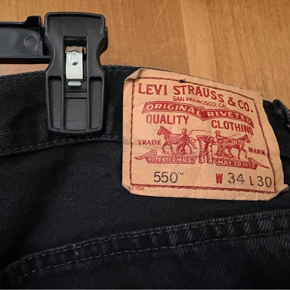 Levi's 550 Straight Black Men's Jeans